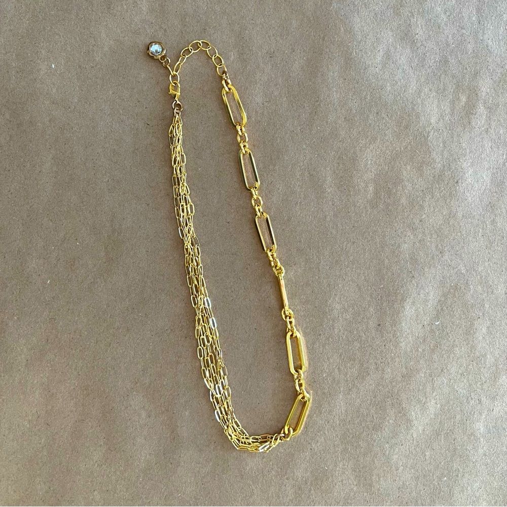 Gold Chain Link Necklace